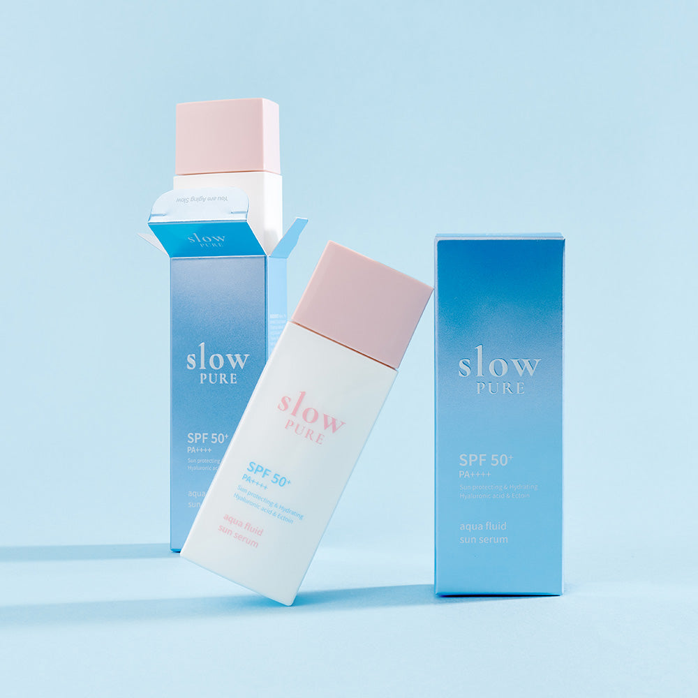 slowpure aqua fluid sun serum 50ml