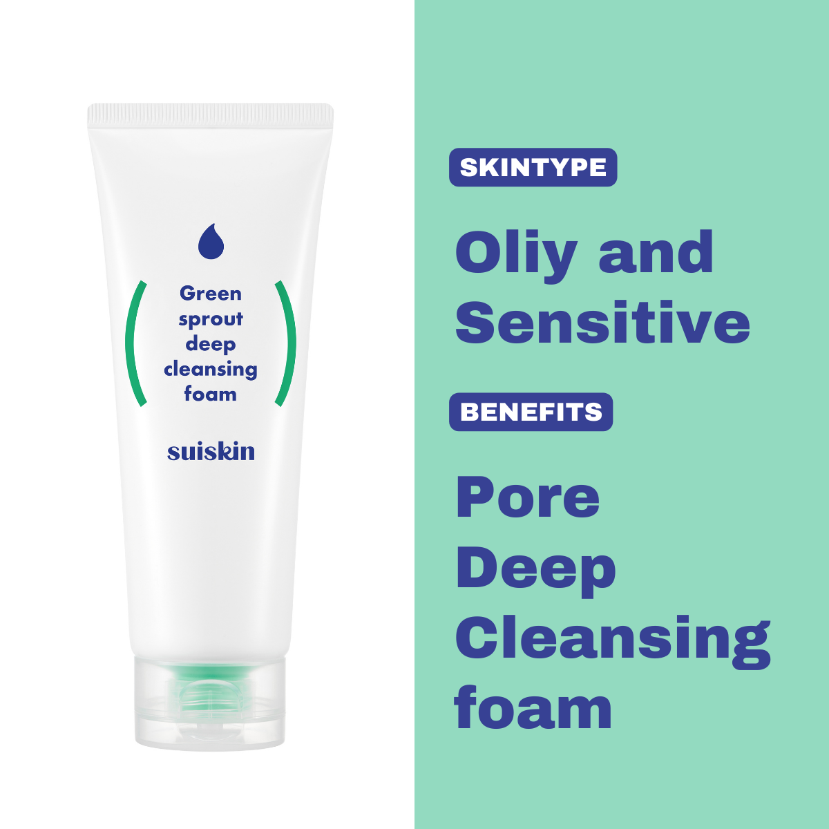 SUISKIN Green sprout deep cleansing foam 150ml