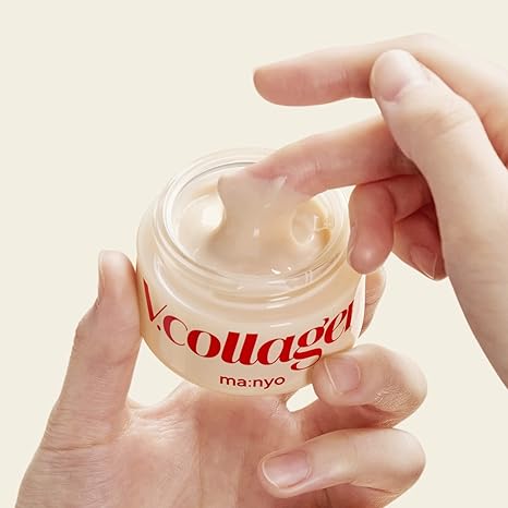 Manyo V.Collagen Heart Fit Cream, formula texture and skin finish