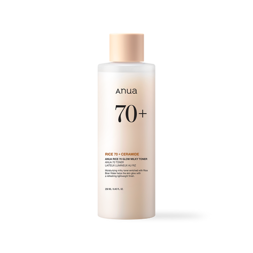 Anua Rice 70 Glow Milky Toner 250ml - side view