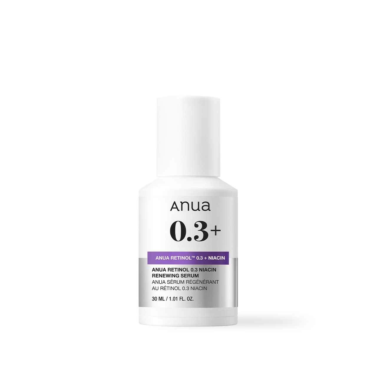 Anua Nano Retinol 0.3% Niacin Renewing Serum 30ml - side view