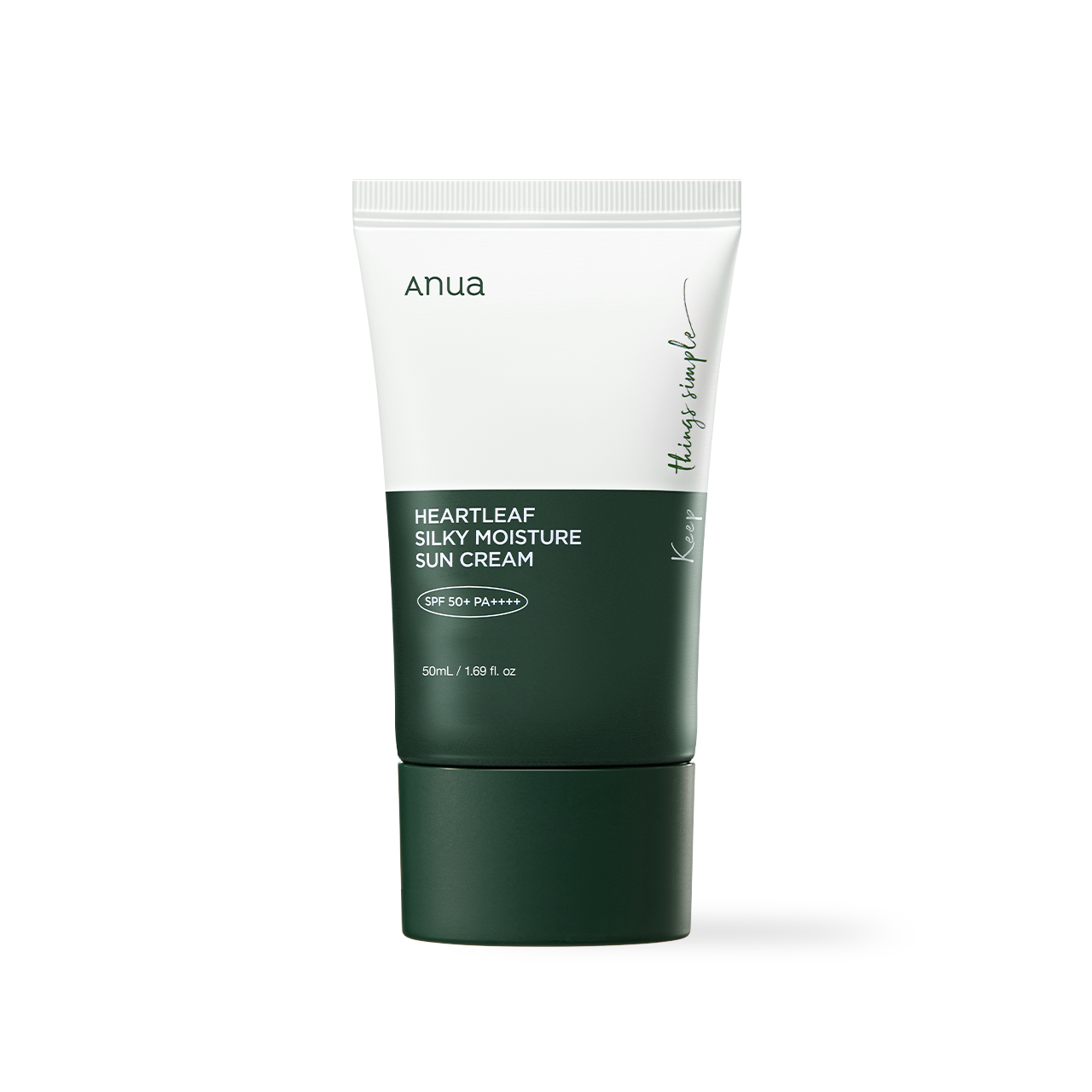 Anua Heartleaf Silky Moisture Sunscreen SPF50+ 50ml - front