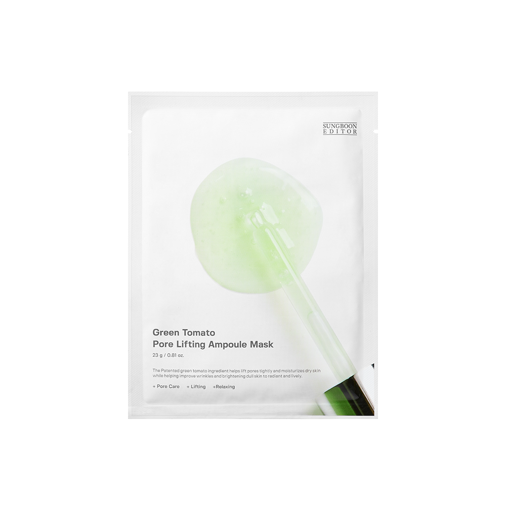 SUNGBOON EDITOR Green Tomato Pore Lifting Ampoule Mask x 10