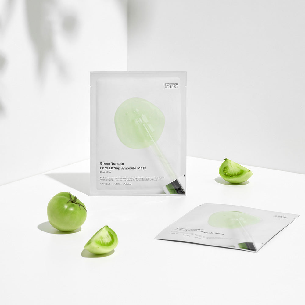 SUNGBOON EDITOR Green Tomato Pore Lifting Ampoule Mask x 10