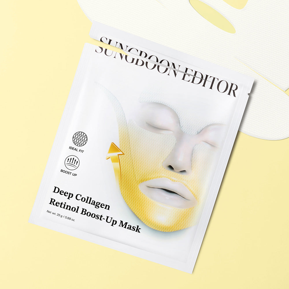 SUNGBOON EDITOR Deep Collagen Retinol Tension Boost Up Mask x 4