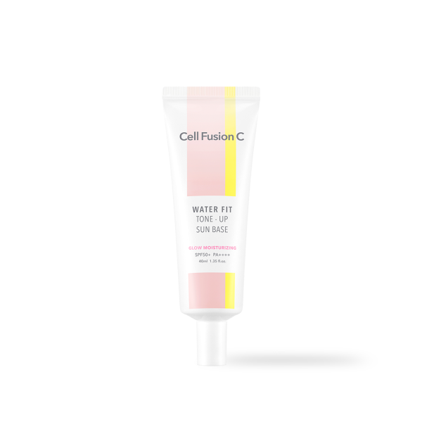 Cell Fusion C Water Fit Tone-Up Sun Base SPF 50+/ PA++++ 40ml, product packaging and full size