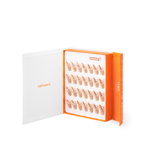 Cell Fusion C Salmon PDRN Ampoule 2ml*28ea, product packaging and full size