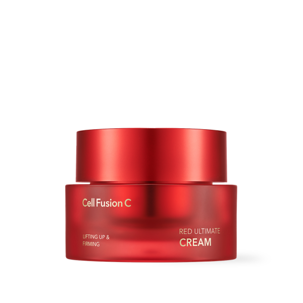 Cell Fusion C Red Ultimate Cream 50ml, product packaging and full size