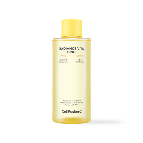 Cell Fusion C Radiance Vita Toner 300ml, product packaging and full size