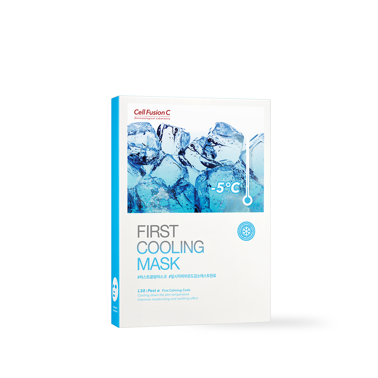 Cell Fusion C Post Alpha First Cooling Mask - 5 sheets, formula texture and finish