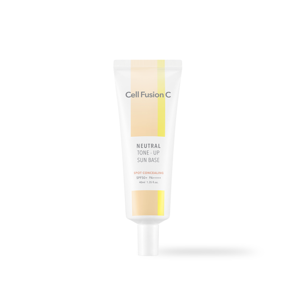 Cell Fusion C Neutral Tone-Up Sun Base SPF 50+/ PA++++ 40ml, product packaging and full size