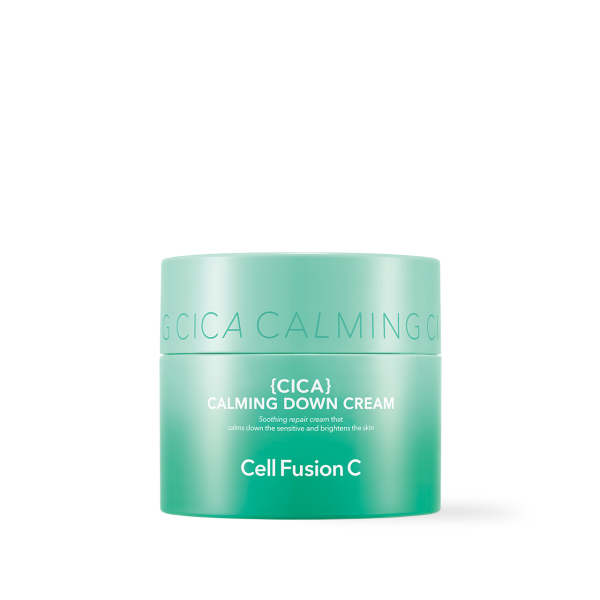 Cell Fusion C Cica Calming Down Cream 50ml, product packaging and full size