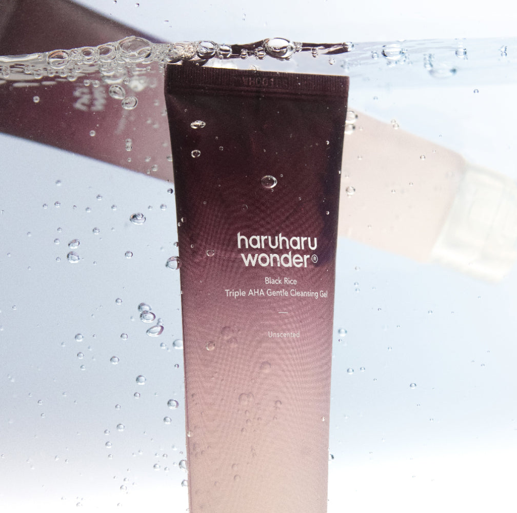 Haruharu Wonder Black Rice Triple AHA Cleansing Gel 100ml - texture