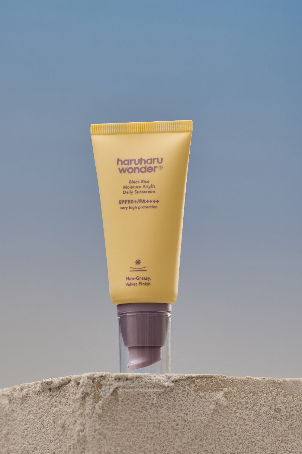 Haruharu Wonder Black Rice Moisture Airyfit Daily Sunscreen SPF50+ 50ml - side view
