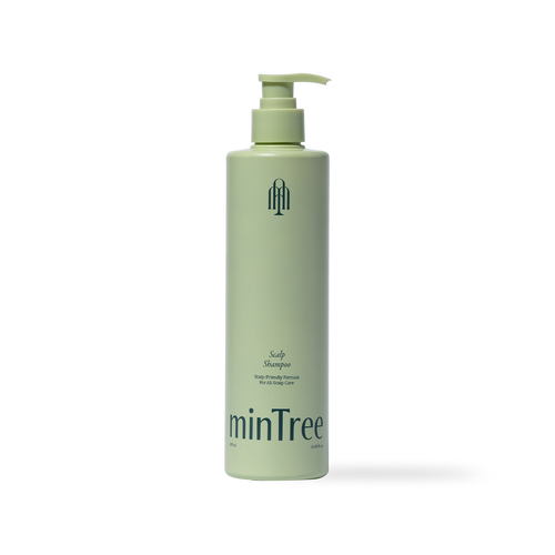 MinTree Scalp Shampoo 500ml, shampoo featuring 500ml silicone-free scalp shampoo
