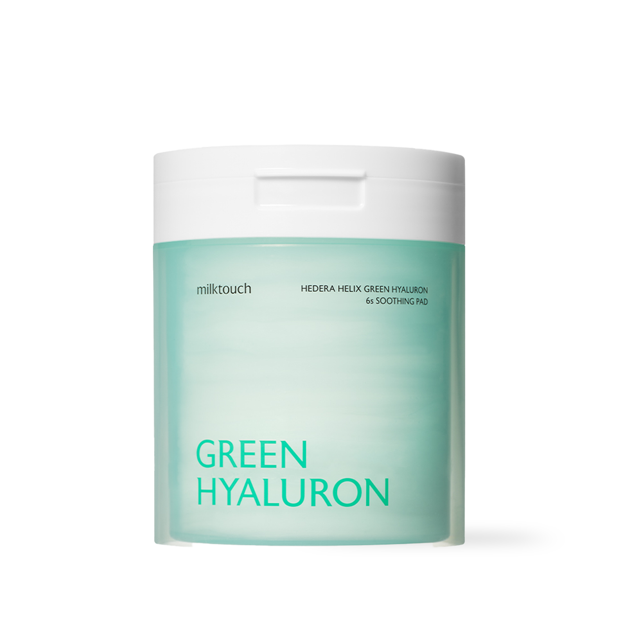 milktouch Hedera Helix Green Hyaluron 6 Sec Soothing Pad, toner pad featuring ivy and centella soothing care