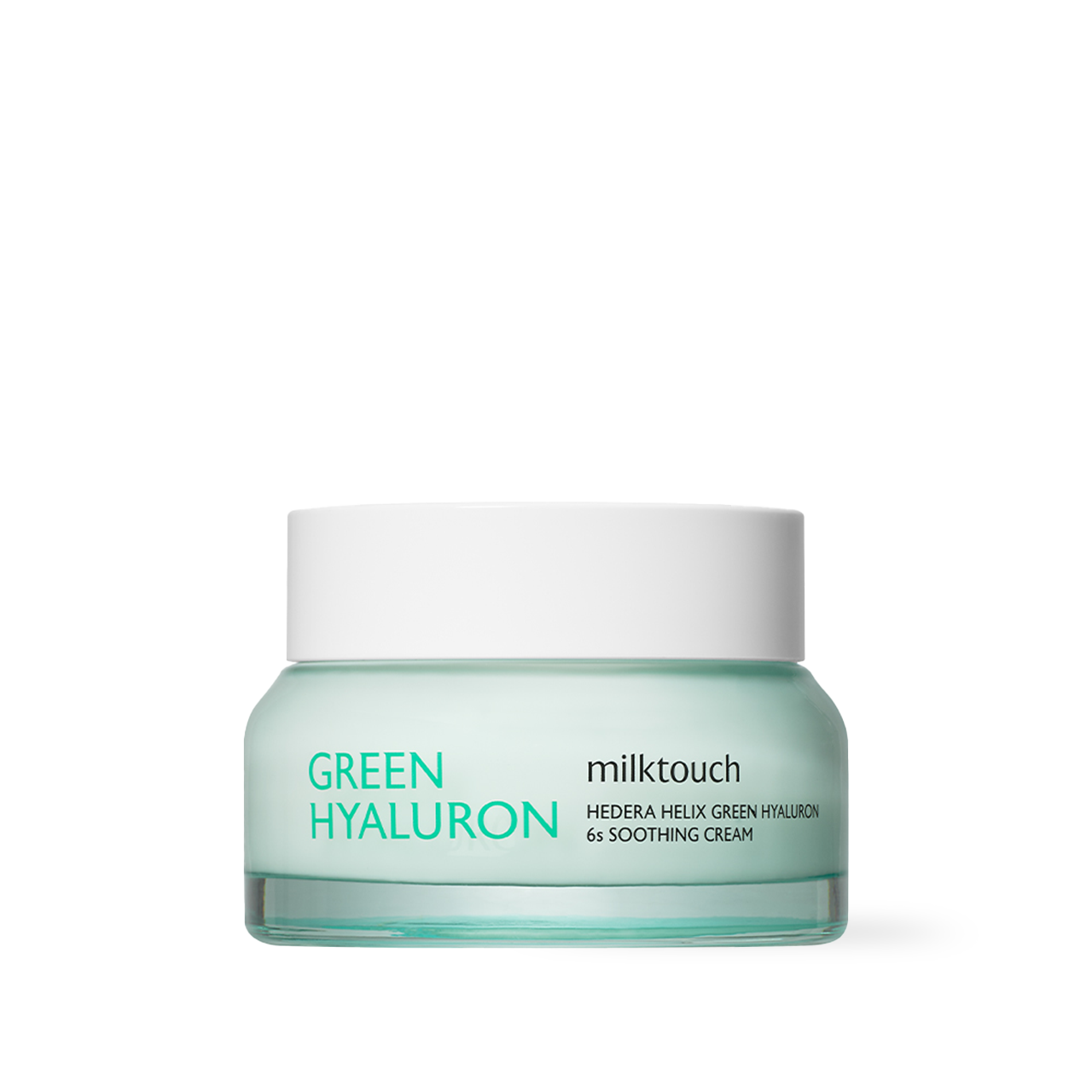 milktouch Hedera Helix Green Hyaluron 6sec Moisture Cream 50ml, face cream featuring ivy and centella soothing formula