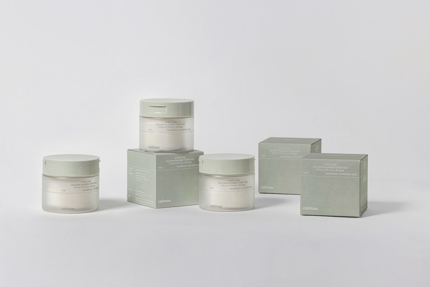 celimax Ji Woo Gae Cica BHA Blemish Toner Pad