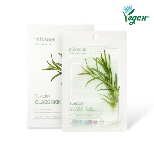 mixsoon Daily Mask Pack Tuesday Glass Skin 20ml*10ea product packaging