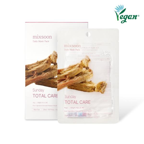 mixsoon Daily Mask Pack Sunday Total Care 20ml*10ea product packaging