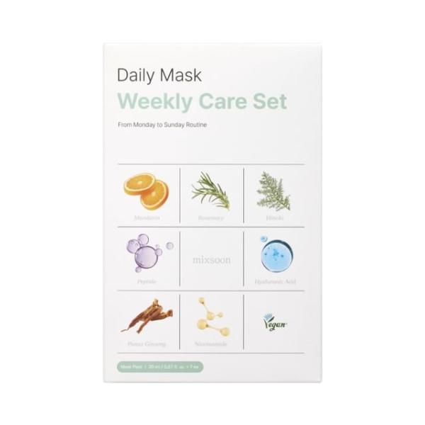 mixsoon Daily Mask Weekly Care Set 20ml*7ea product packaging