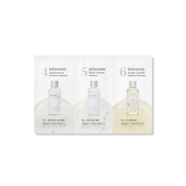 mixsoon (Step 4,5,6) Galactomyces Ferment Essence, Bifida Ferment Essence, Centella Asiatica Essence Sachet image 1
