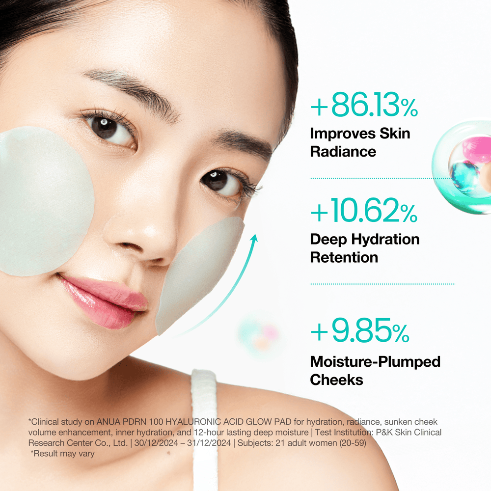 Anua PDRN 100 Hyaluronic Acid Glow Pad 180ml