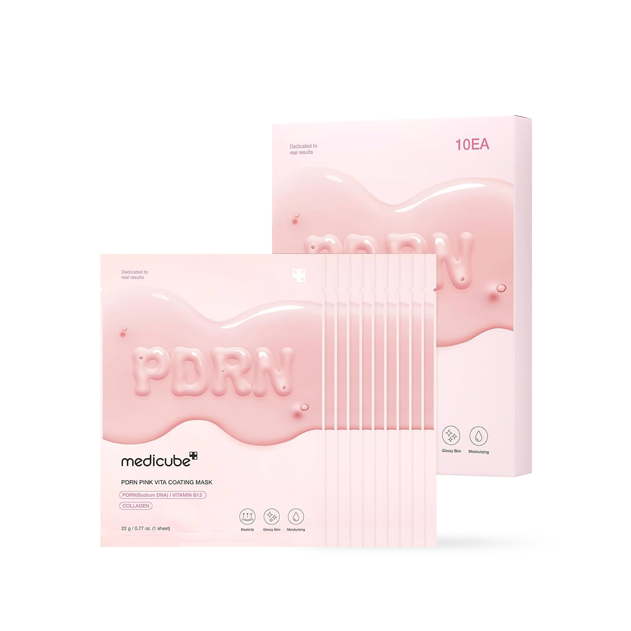 Medicube PDRN Pink Vita Coating Mask 10P - front