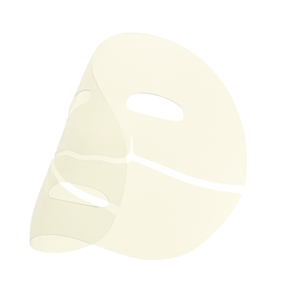 Medicube Kojic Acid Turmeric Brightening Gel Mask 4P - mask applied