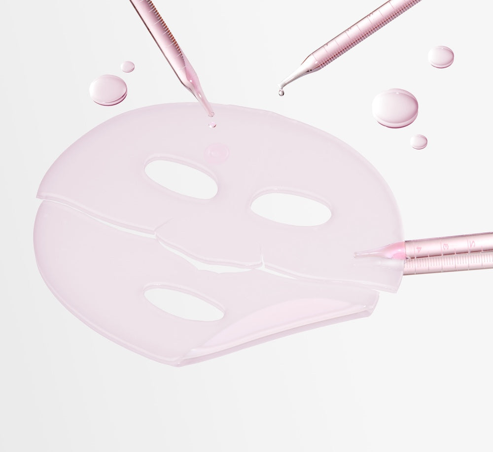 Medicube PDRN Pink Collagen Gel Mask 4P - mask applied