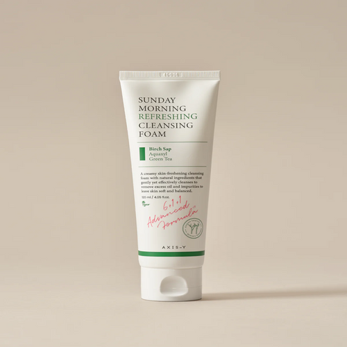 AXIS-Y Sunday Morning Refreshing Cleansing Foam 120ml - soft chewy foam texture