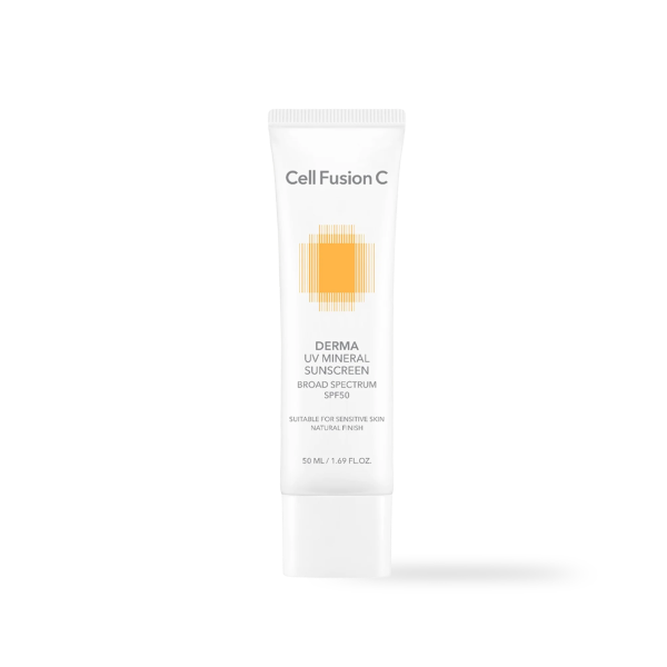 Cell Fusion C Derma UV Mineral Sunscreen 50ml OTC, product packaging and full size