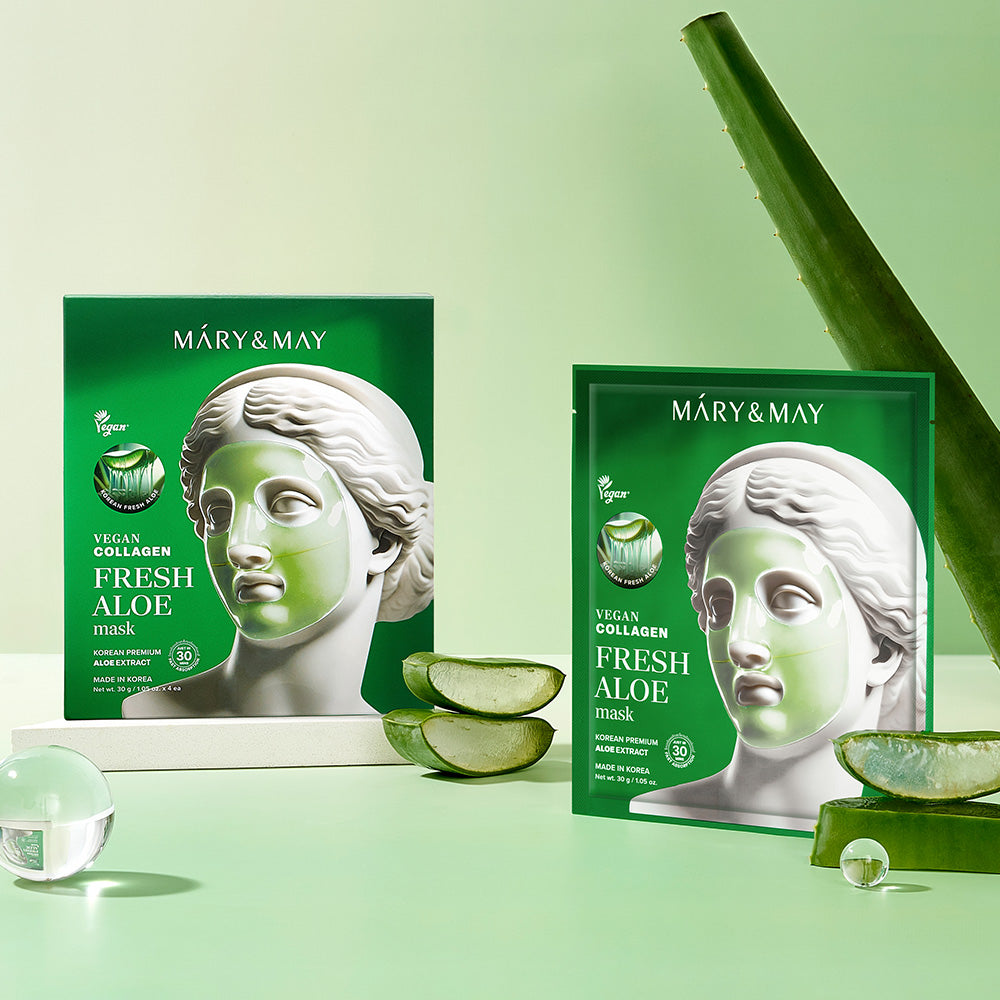 Mary&May Vegan Collagen Fresh Aloe Mask