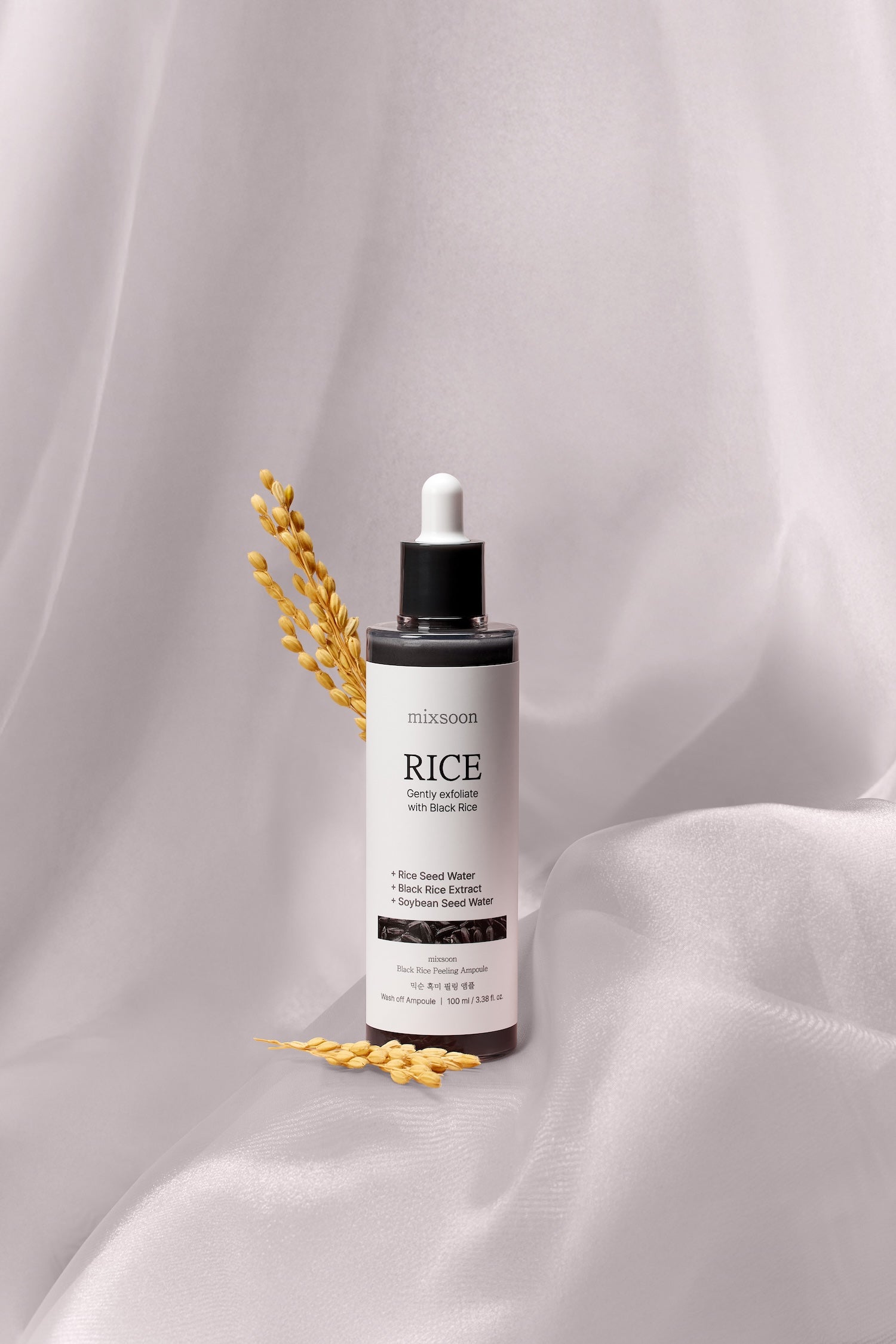 mixsoon Black Rice Peeling Ampoule 100ml how-to-use and application guide