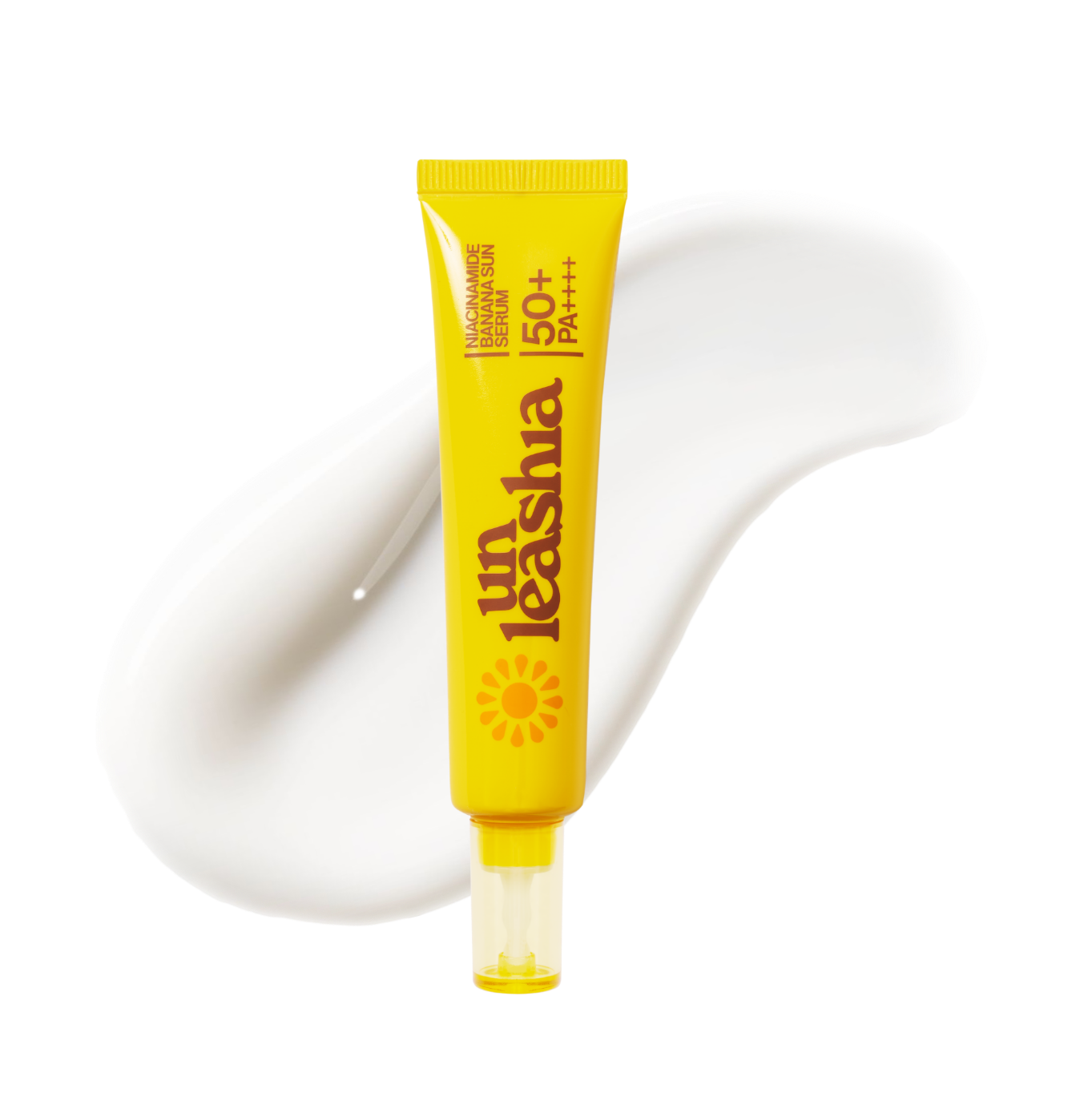 Unleashia Niacinamide Banana Sun Serum 40ml - texture