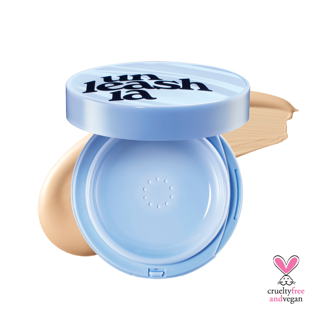 Unleashia Babe Skin Baby Blue Cushion 15g - model application