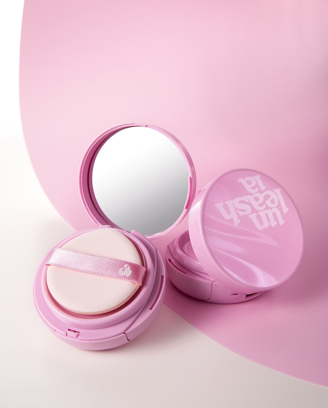 Unleashia Don't Touch Glass Pink Cushion - model application