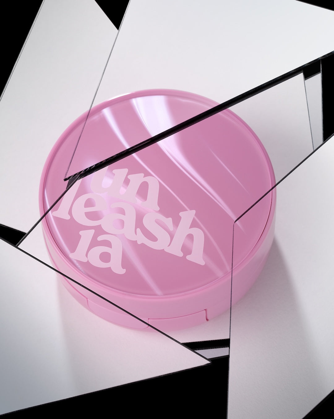 Unleashia Don't Touch Glass Pink Cushion - swatch