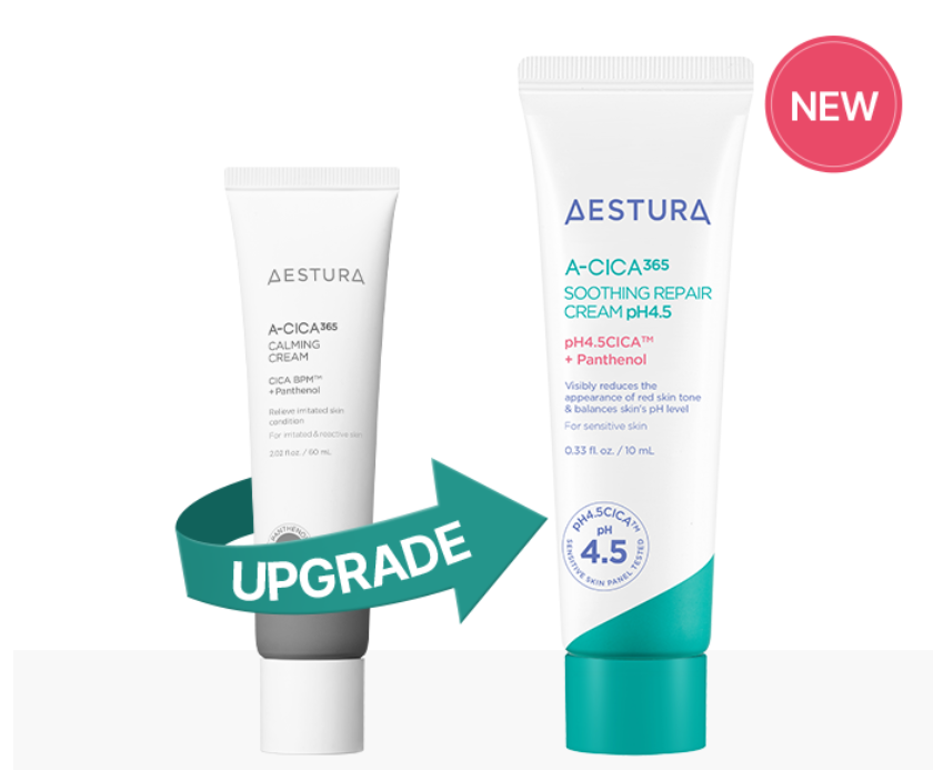 Aestura A-Cica Calming Cream 60ml - side view