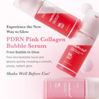 Medicube PDRN Pink Collagen Bubble Serum - bubble texture