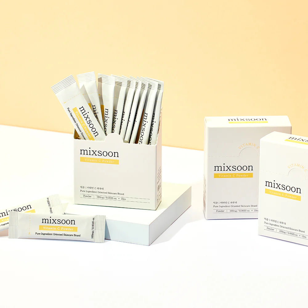 mixsoon Vitamin C Powder 100mg*10ea formula featuring Ascorbic Acid