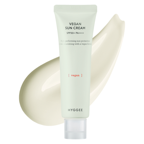 HYGGEE Vegan Sun Cream 50ml - weightless SPF 53.1 Korean sunscreen essence