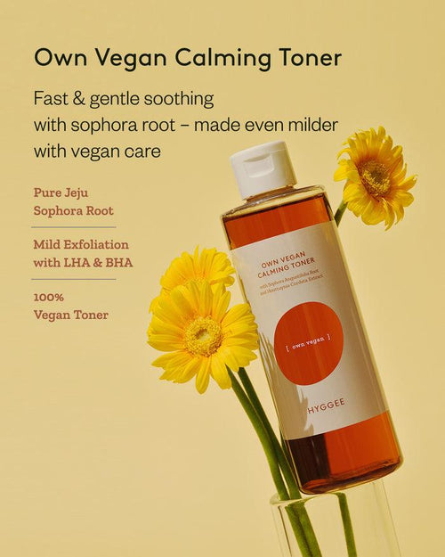 HYGGEE Own Vegan Calming Toner 250ml - side view