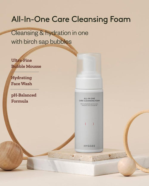 HYGGEE All-In-One Care Cleansing Foam 150ml - lather texture