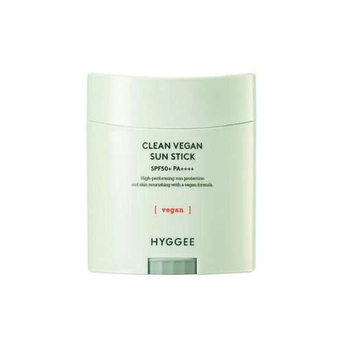 HYGGEE Clean Vegan Sunstick - clear SPF50+ K beauty sun stick with Calamine