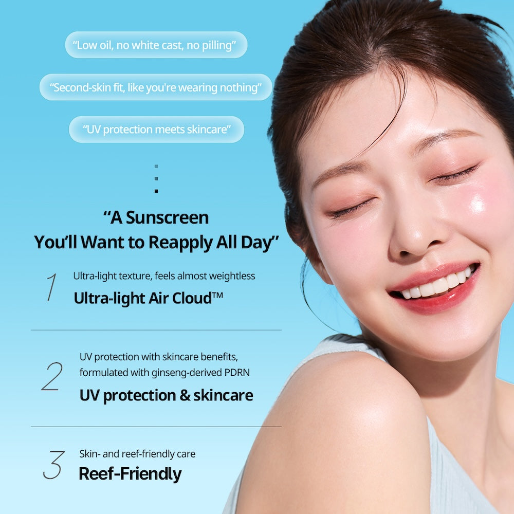 VT Cosmetics PDRN Air Cloud Sunscreen 50ml product view 2