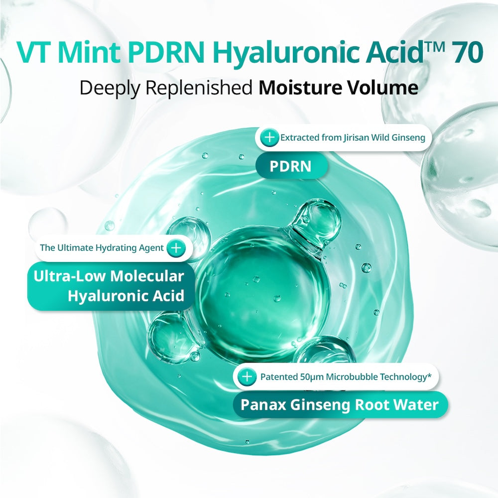 VT Cosmetics PDRN Hyaluronic Acid Micro Bubble Serum 70ml