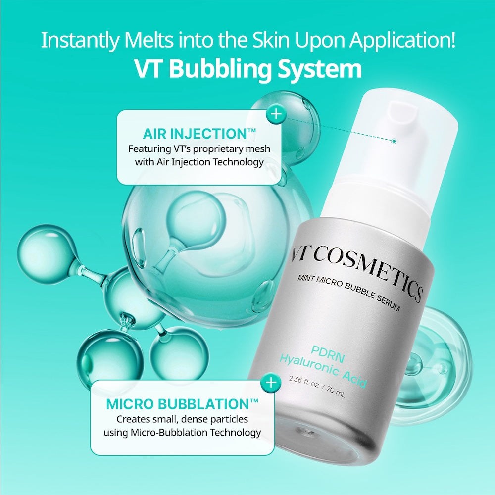 VT Cosmetics PDRN Hyaluronic Acid Micro Bubble Serum 70ml