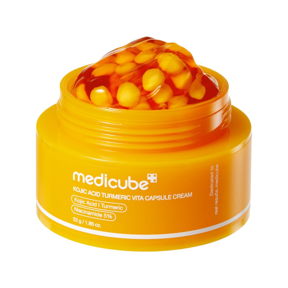 Medicube Kojic Acid Turmeric Vita Capsule Cream packaging side