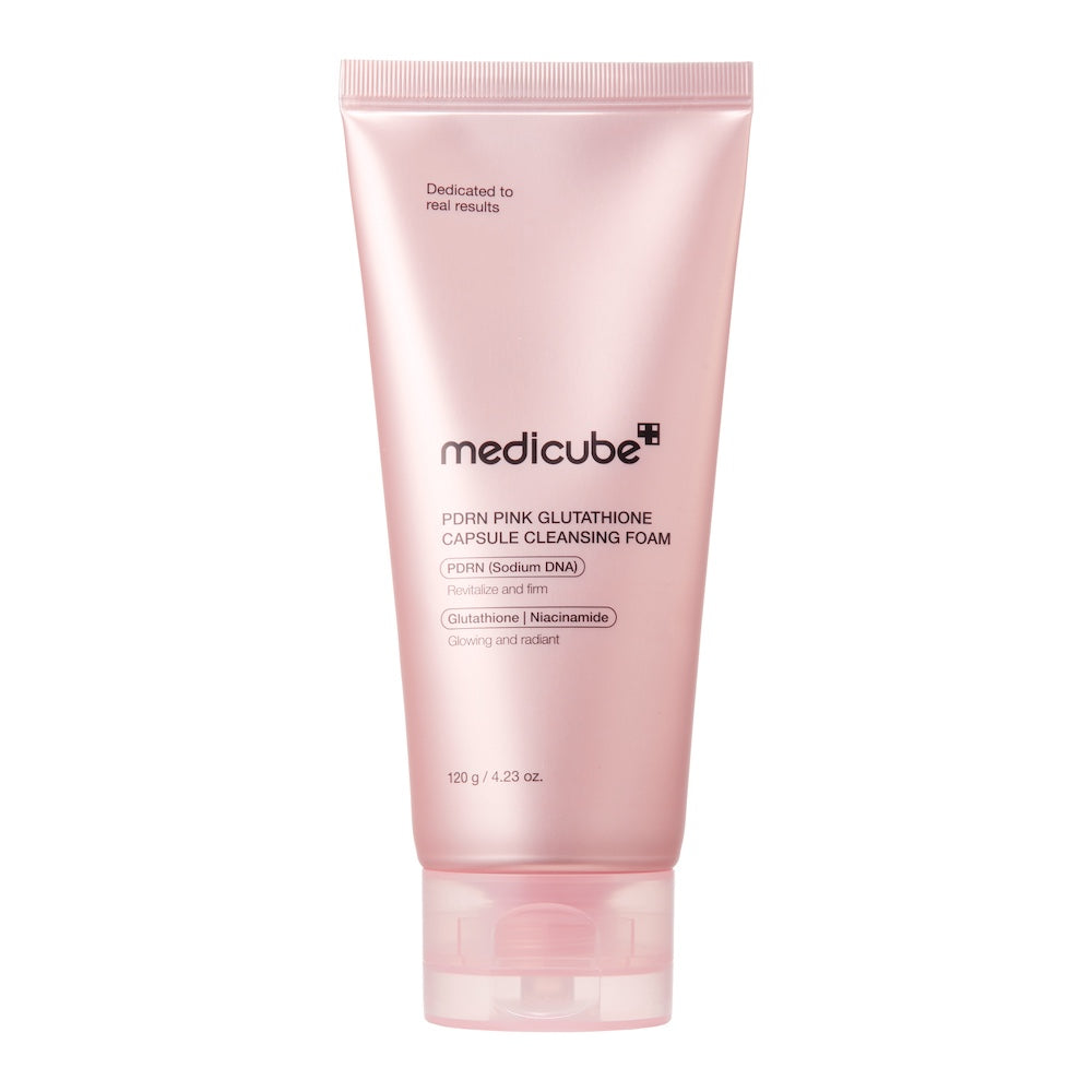 Medicube PDRN Pink Glutathione Capsule Cleansing Foam 120g tube